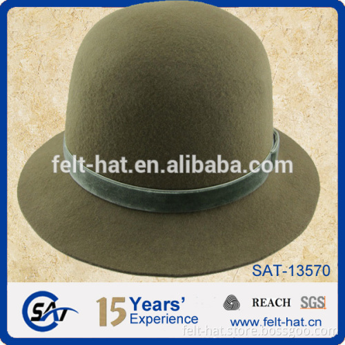 fashion style wool felt bucket hat for lady
